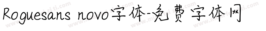 Roguesans novo字体字体转换